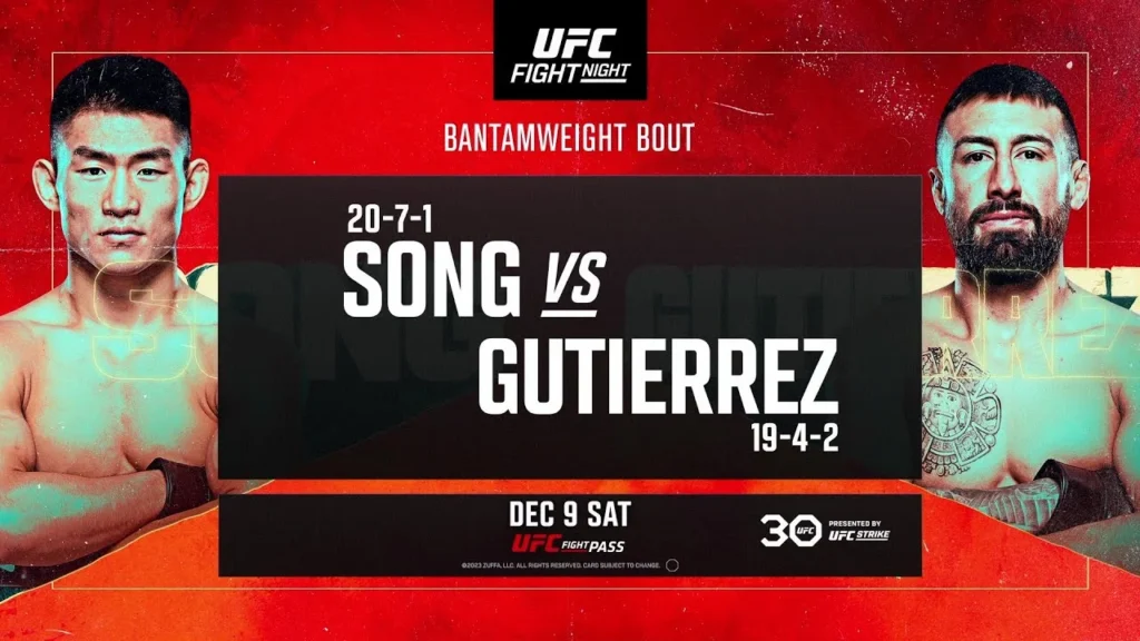 Resultados UFC Vegas 83: Song vs. Gutierrez