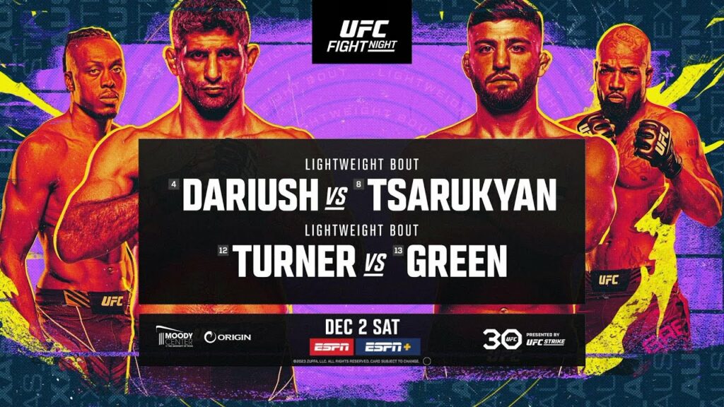 Resultados UFC Austin: Dariush vs. Tsarukyan