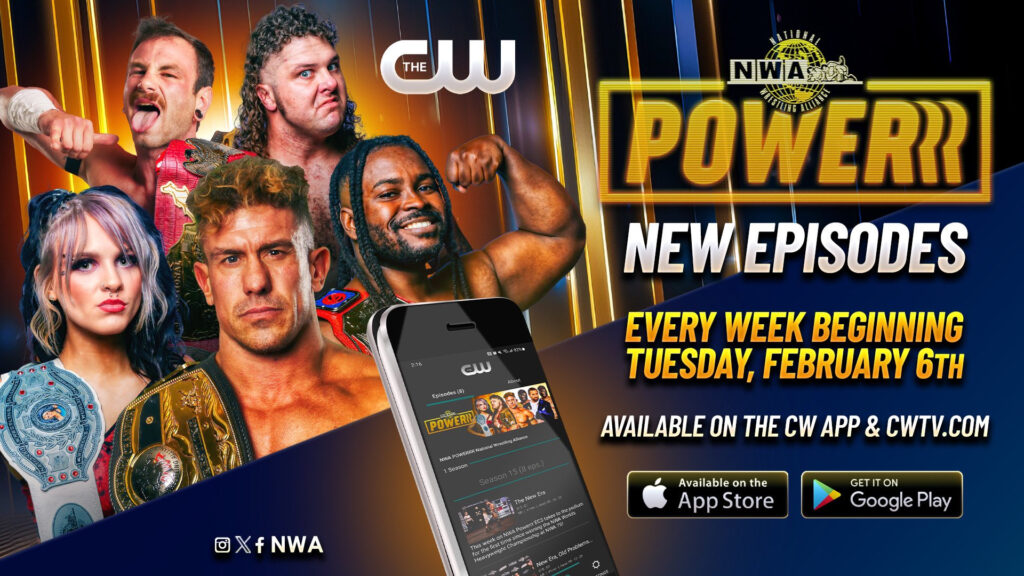 NWA transmitirá sus episodios semanales de Powerrr en la aplicación de CW a partir del 6 de febrero