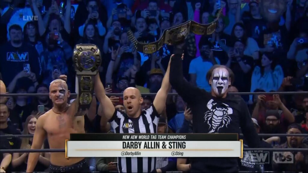 Sting y Darby Allin ganan el Campeonato Mundial por Parejas de AEW en Dynamite