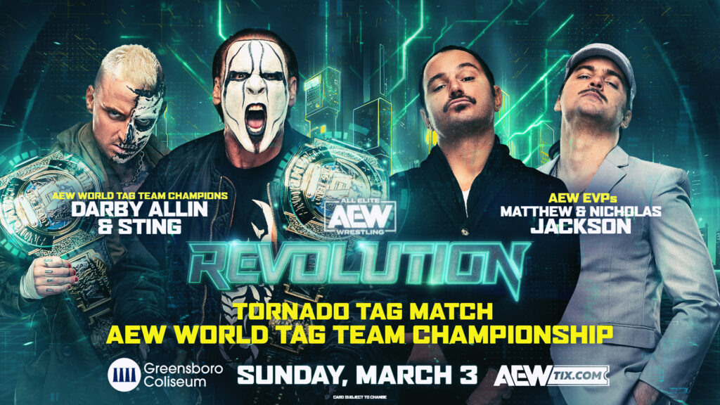 Sting y Darby Allin defenderán el Campeonato Mundial por Parejas de AEW ante The Young Bucks en Revolution 2024