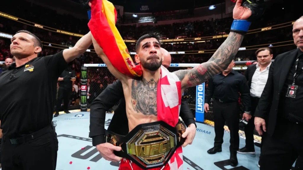 Ilia Topuria hace historia noqueando a Alexander Volkanovski y es el nuevo Campeón de Peso Pluma de UFC