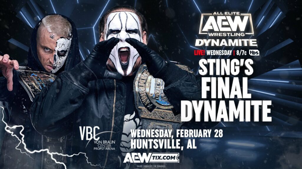 Sting tendrá su última aparición en AEW Dynamite el próximo miércoles antes del retiro
