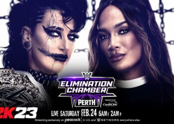 Rhea Ripley pone en juego su campeonato femenino ante Nia Jax en Elimination Chamber 2024.