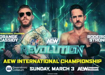 Orange Cassidy pondrá en juego su Campeonato Internacional en AEW Revolution ante Roderick Strong.