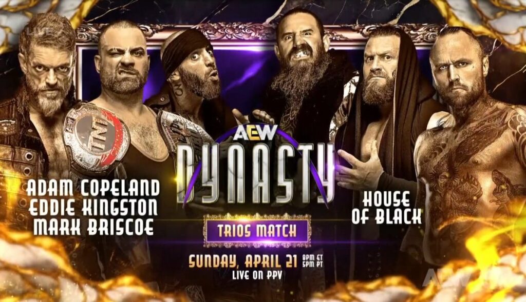 Adam Copeland, Eddie Kingston y Mark Briscoe se enfrentarán a House of Black en AEW Dynasty 2024