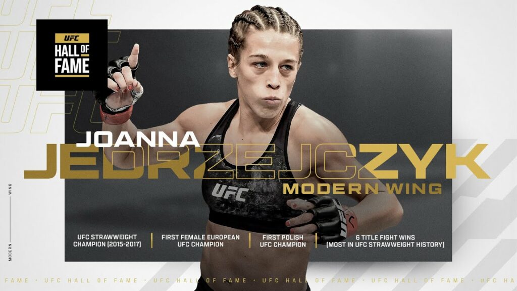 Joanna Jedrzejczyk será parte del UFC Hall of Fame 2024