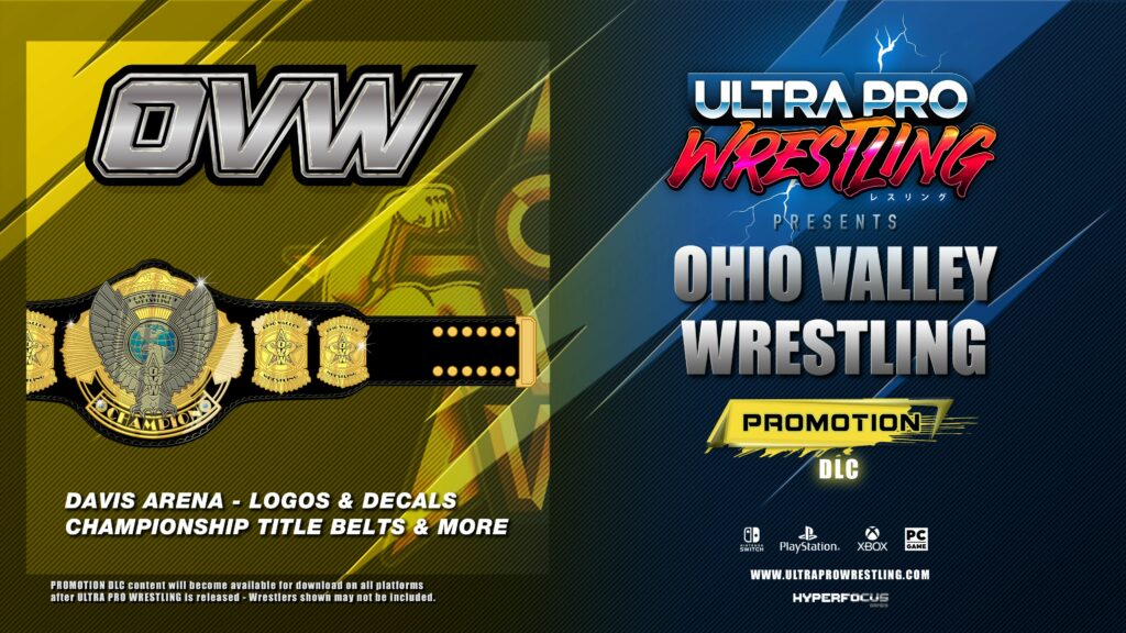 OVW formará parte de Ultra Pro Wrestling como DLC