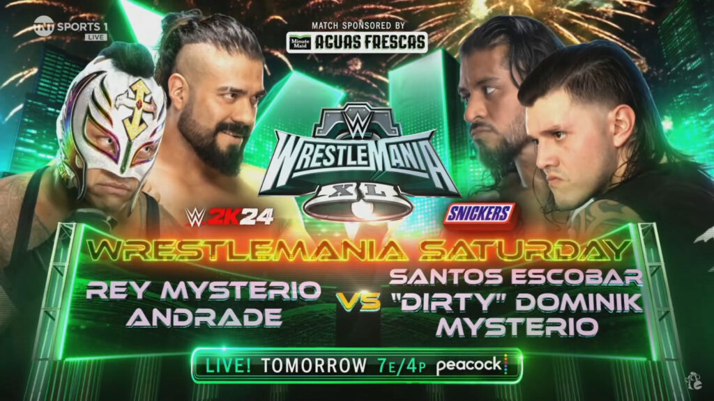 Andrade sustituirá a Dragon Lee como compañero de Rey Mysterio en su combate ante Santos Escobar y Dominik Mysterio en WrestleMania 40