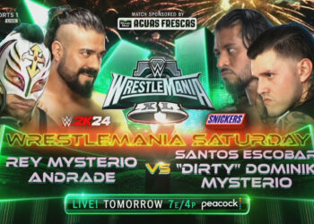 Andrade sustituirá a Dragon Lee como compañero de Rey Mysterio en su combate ante Santos Escobar y Dominik Mysterio en WrestleMania 40