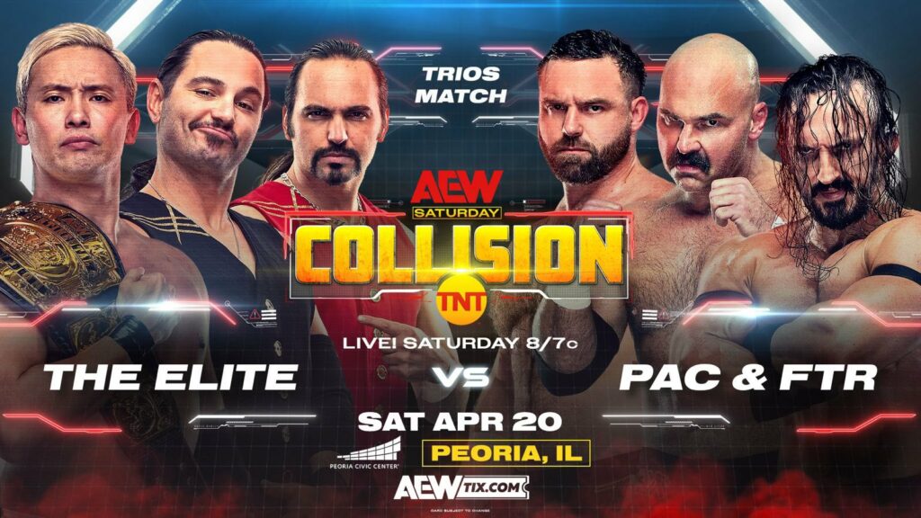 Confirmadas tres luchas para el episodio de AEW Collision del 20 de abril de 2024