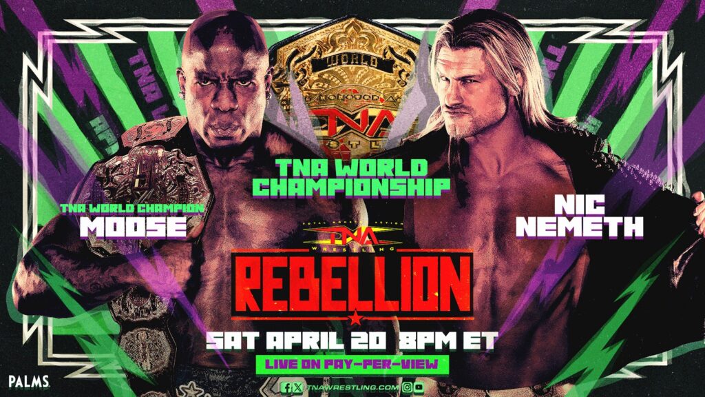 Cartelera TNA Rebellion 2024 actualizada