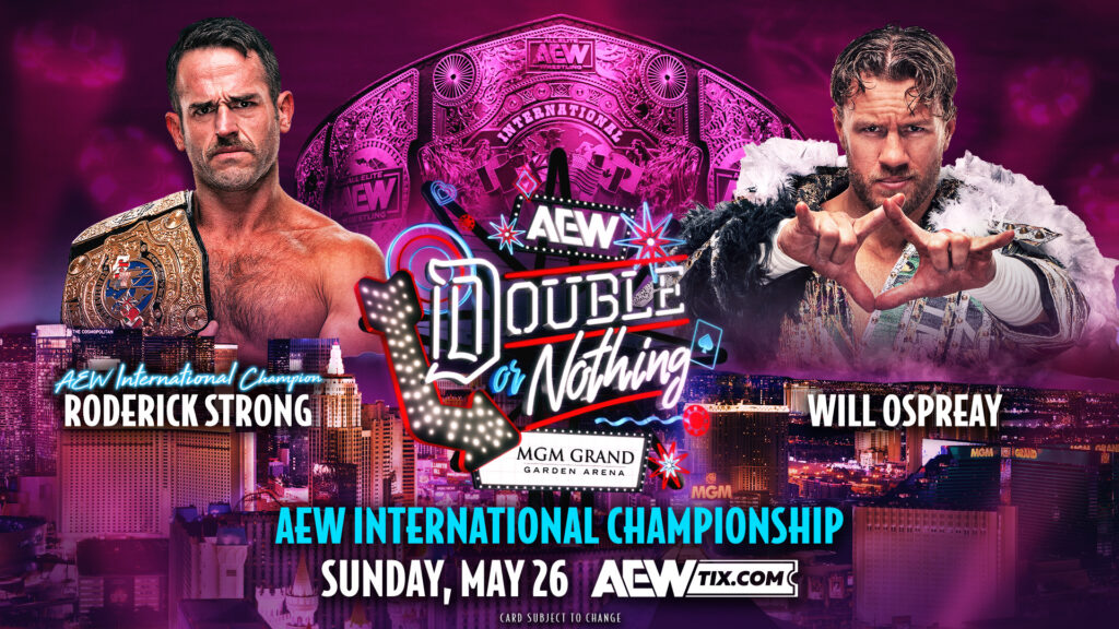 Will Ospreay retará por el Campeonato Internacional de Roderick Strong en AEW Double or Nothing 2024