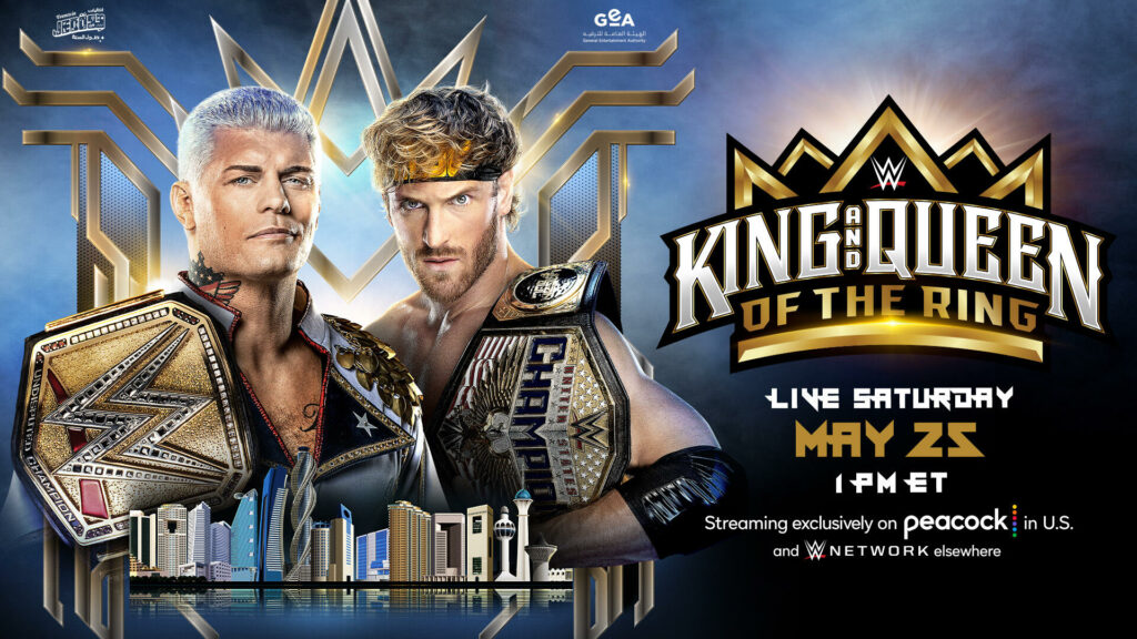 Cody Rhodes y Logan Paul se enfrentarán en un combate de ‘Campeón vs. Campeón’ en King and Queen of the Ring 2024