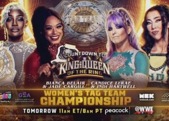 Bianca Belair y Jade Cargill defenderán los Campeonatos Femeninos por Parejas de WWE ante Cadice Le Rae e Indi Hartwell en Countdown to King and Queen of the Ring 2024