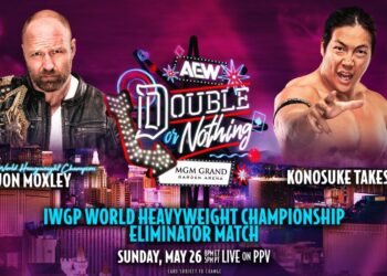 Jon Moxley se enfrentará a Konosuke Takeshita en AEW Double or Nothing 2024