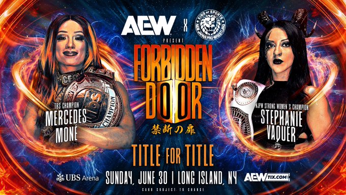 AEW x NJPW Forbidden Door 2024: se anuncian dos luchas titulares femeninas