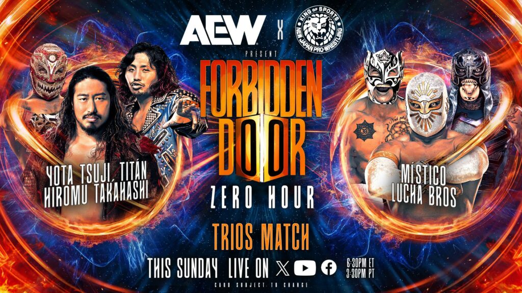 AEW x NJPW Forbidden Door 2024: se anuncian dos luchas más para la ‘Zero Hour’