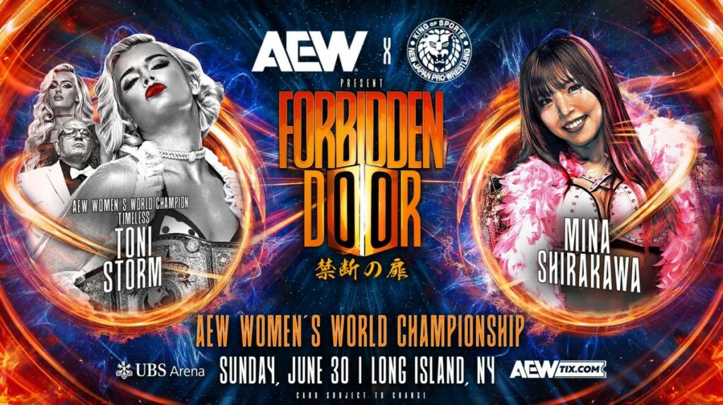 AEW y NJPW miden sus fuerzas en Forbidden Door, y prueba de ello es el duelo entre Toni Storm y Mina Shirakawa.