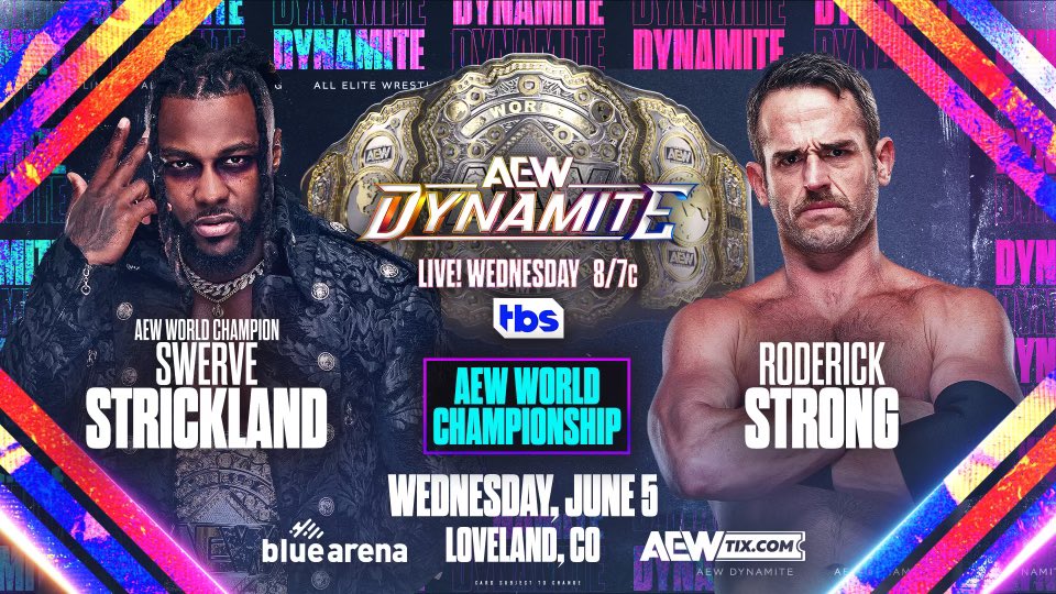 All Elite Wrestling amplía la cartelera del episodio de AEW Dynamite del 5 de junio