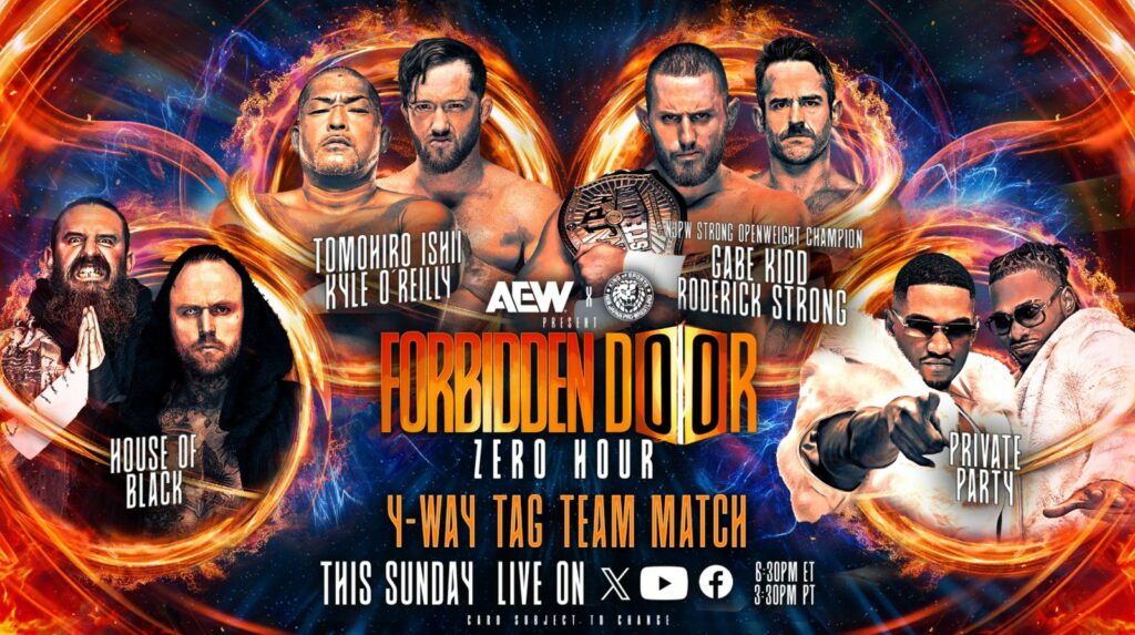 Cartelera AEW x NJPW Forbidden Door 2024 actualizada