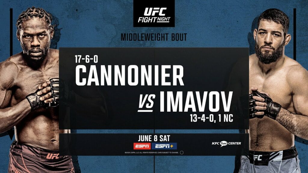 Resultados UFC Louisville: Cannonier vs. Imanov