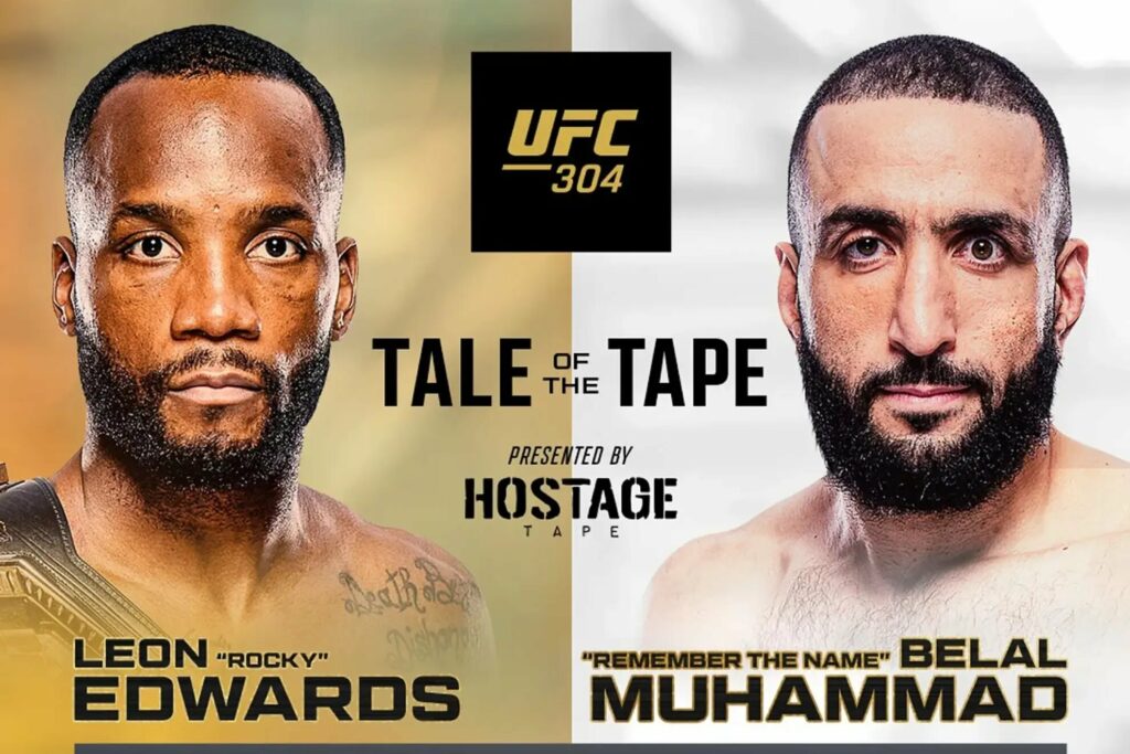 Apuestas UFC 304:  Leon Edwards vs. Belal Muhammad