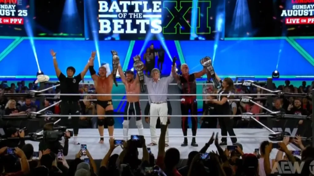 Dustin Rhodes y The Von Erichs ganan el Campeonato Mundial Six-Man Tag Team de ROH en AEW Battle of the Belts XI