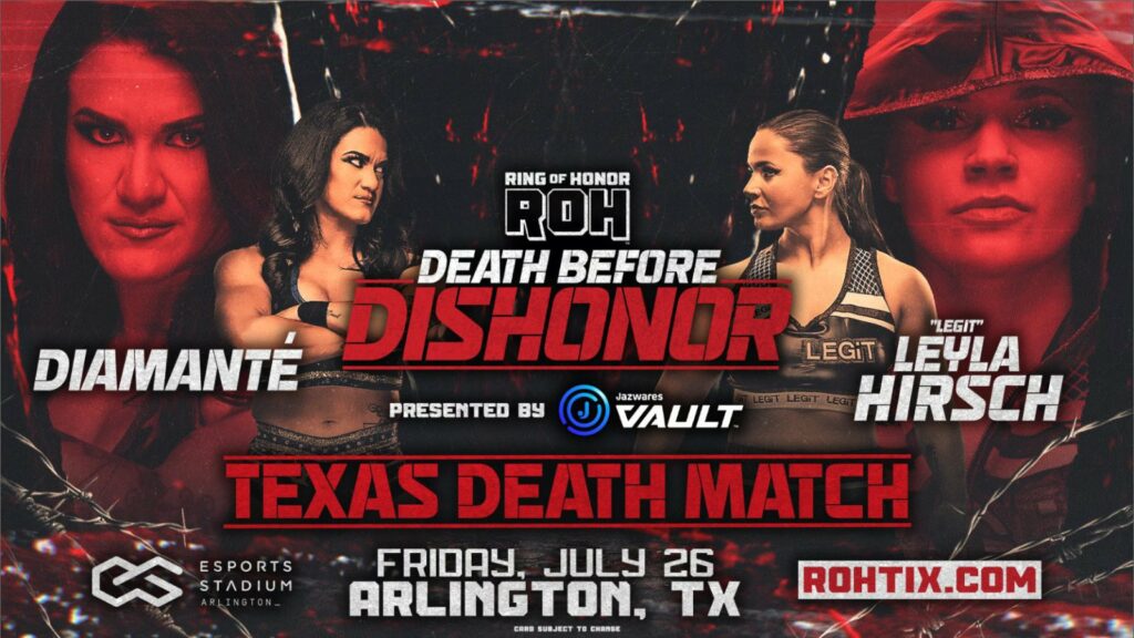 Cartelera ROH Death Before Dishonor 2024 actualizada