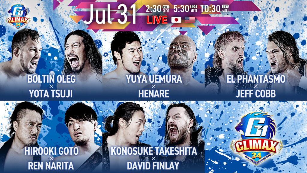 Resultados NJPW G1 Climax 34 (noche 8)