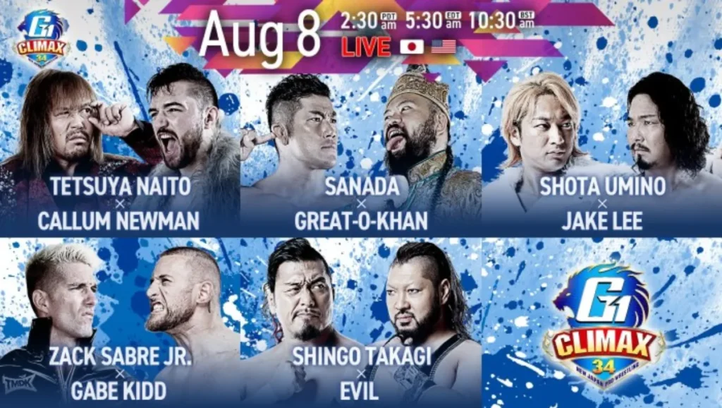 Resultados NJPW G1 Climax 34 (noche 13)