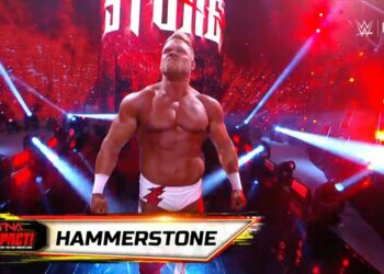 Hammerstone, de TNA, aparece en WWE NXT para enfrentarse a Oba Femi