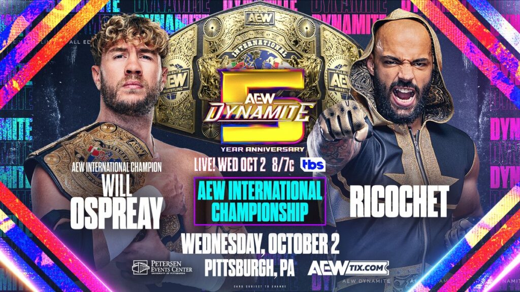 AEW anuncia la cartelera provisional del show de Dynamite del 2 de octubre de 2024