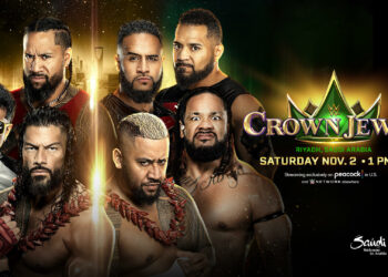 Roman Reigns y The Usos se enfrentarán a Solo Sikoa, Jacob Fatu y Tama Tonga en Crown Jewel 2024