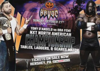 Tony D’Angelo y Oba Femi lucharán por el Campeonato Norteamericano de NXT en un ‘TLC Match’ en Halloween Havoc 2024