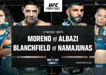 Cartelera UFC Edmonton: Moreno vs. Albazi