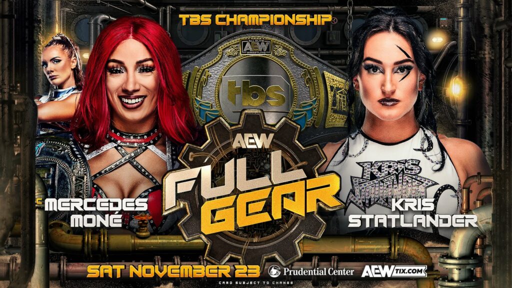 Mercedes Moné defenderá el Campeonato de TBS ante Kris Statlander en AEW Full Gear 2024