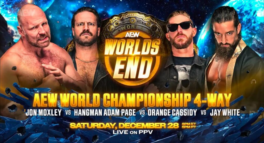 Jon Moxley defenderá el Campeonato Mundial de AEW en un ‘4-Way Match’ en Worlds End 2024