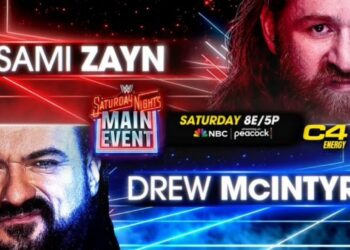 Drew McIntyre se enfrentará a Sami Zayn en WWE Saturday Night’s Main Event