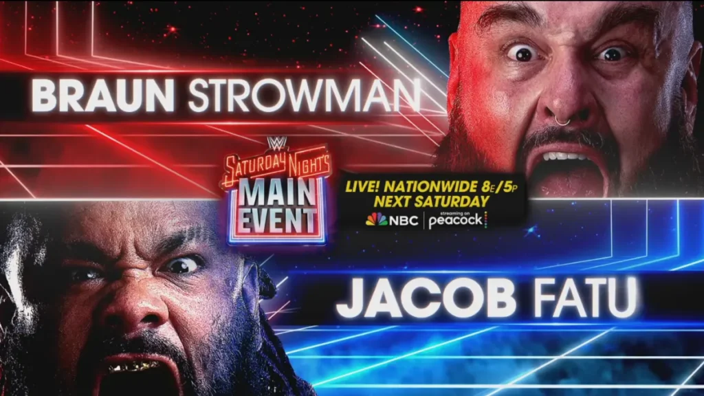 Braun Strowman y Jacob Fatu se enfrentarán en WWE Saturday Night's Main Event