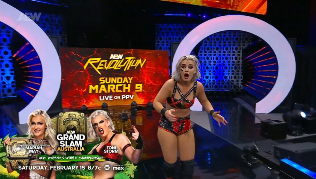 Toni Storm retará por el Campeonato Mundial Femenino de AEW de Mariah May en Grand Slam Australia