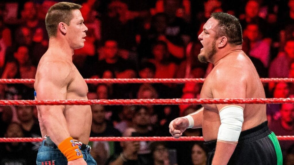 WWE publica un combate nunca antes visto de John Cena y Samoa Joe durante un Live Show del 2017