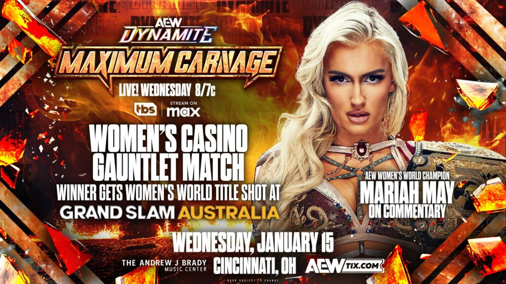 Previa AEW Dynamite Maximum Carnage 15 de enero de 2025