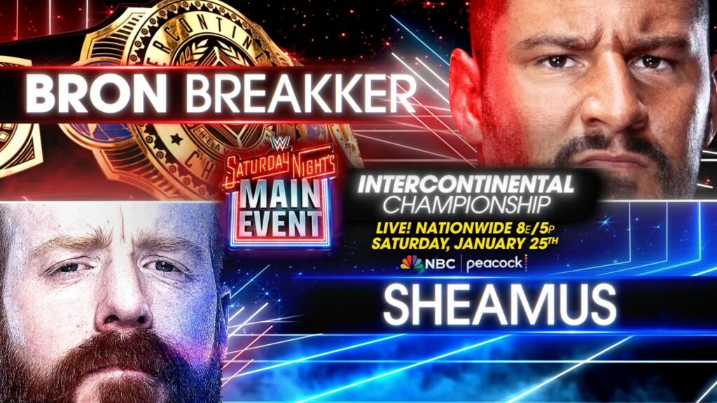 Bron Breakker y Sheamus se enfrentarán en WWE Saturday Night’s Main Event por el Campeonato Intercontinental