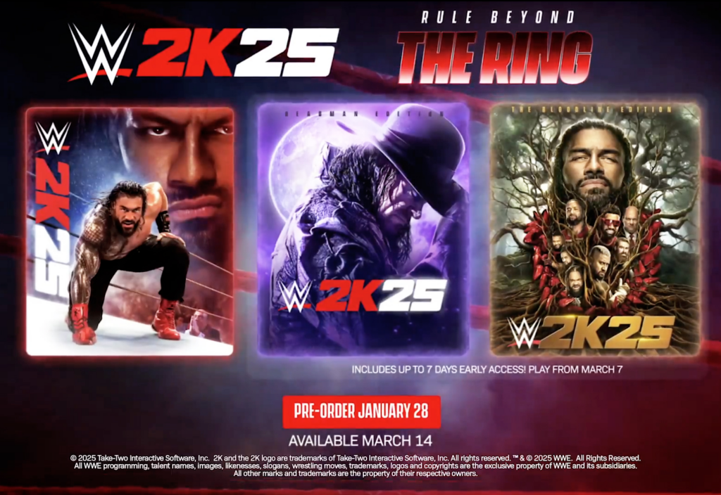 WWE 2K25: fechas de lanzamiento, precios, nuevas estipulaciones, novedades en modos de juego, tráiler y más detalles