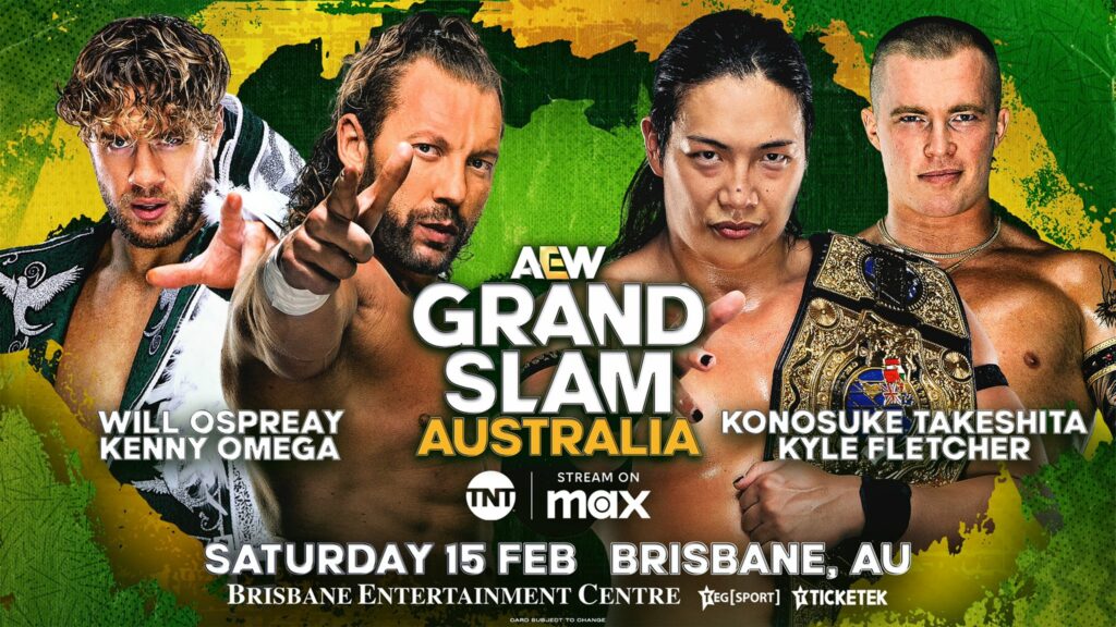 Kenny Omega y Will Ospreay harán equipo ante Konosuke Takeshita y Kyle Fletcher en AEW Grand Slam Australia