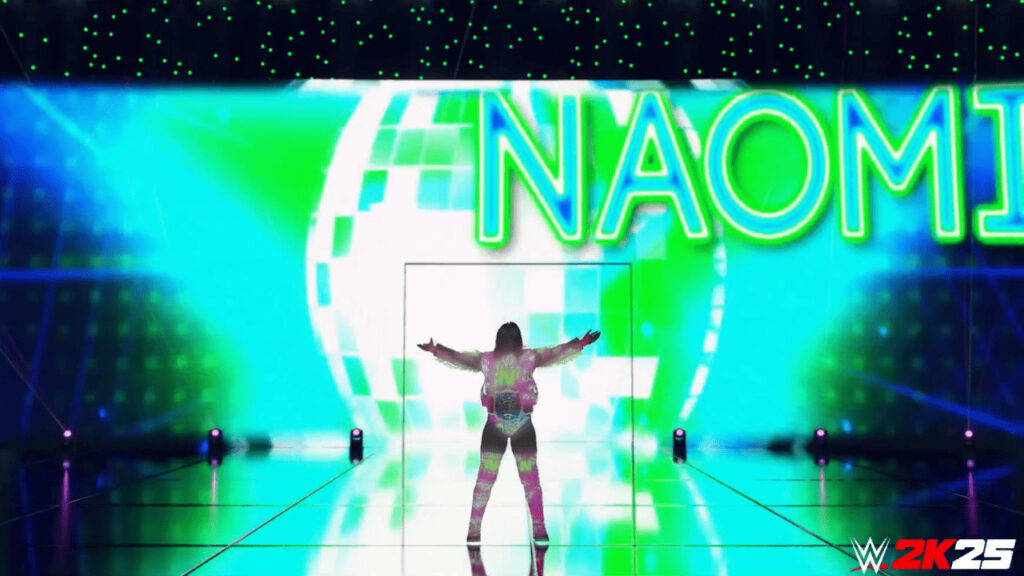 Primer vistazo a la entrada de Naomi en WWE 2K25