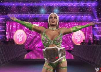 Primer vistazo a la entrada de Tiffany Stratton en WWE 2K25
