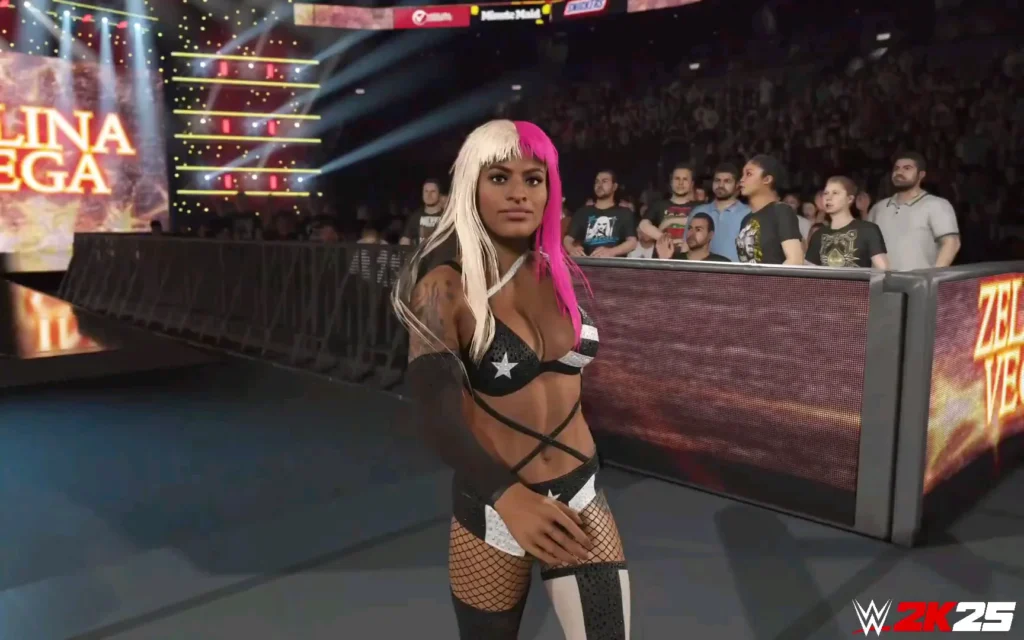 Primer vistazo a la entrada de Zelina Vega en WWE 2K25