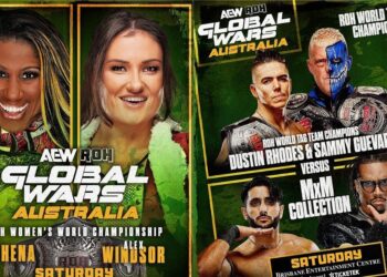 Spoilers AEW/ROH Global Wars Australia